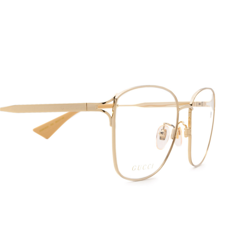 Gucci GG0819OA Eyeglasses 002 gold - 3/4