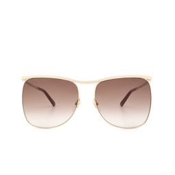 Gucci® Square Sunglasses: GG0820S color 002 Gold 