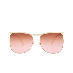 Gucci® Square Sunglasses: GG0820S color 004 Gold 