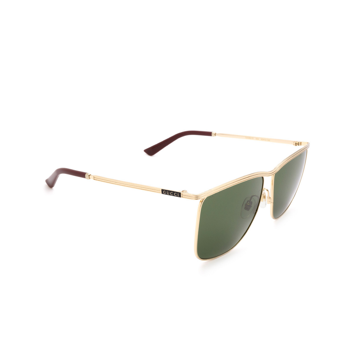 Gucci® Square Sunglasses: GG0821S color Gold 004 - 2/3.