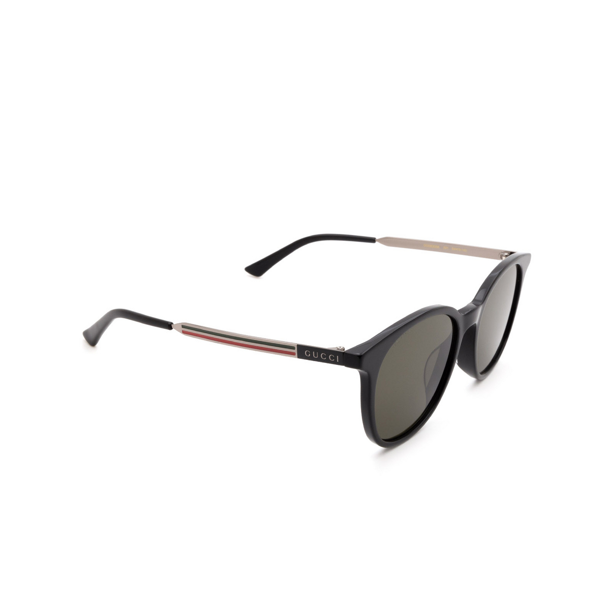 Gucci® Round Sunglasses: GG0830SK color 001 Black - 2/3