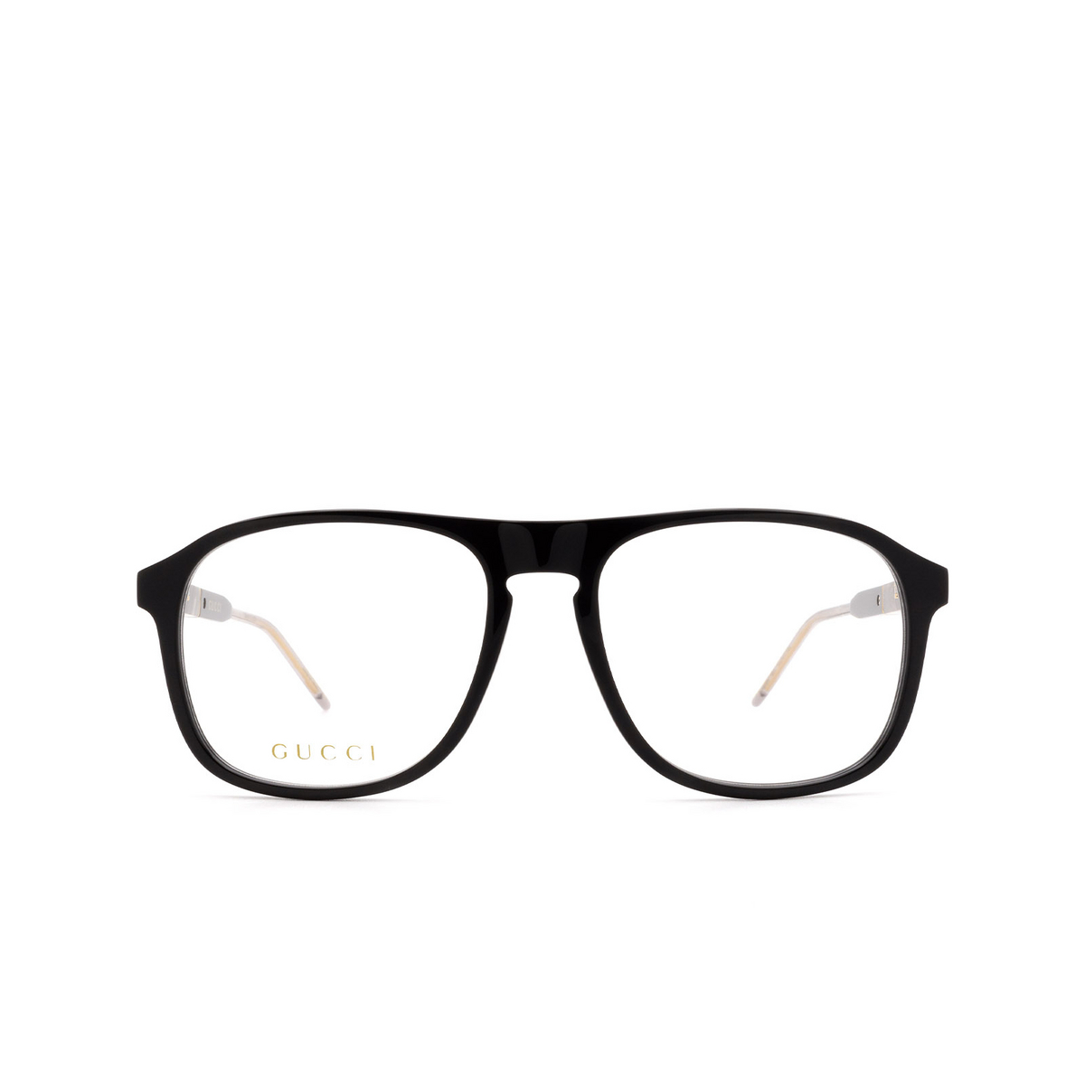 Gucci® Aviator Eyeglasses: GG0844O color Black 001 - front view.