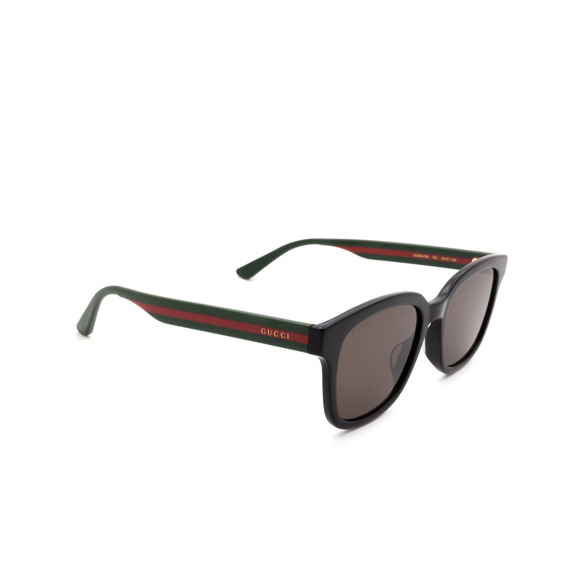 Gucci® Square Sunglasses: GG0847SK color 001 Black - product thumbnail 2/3