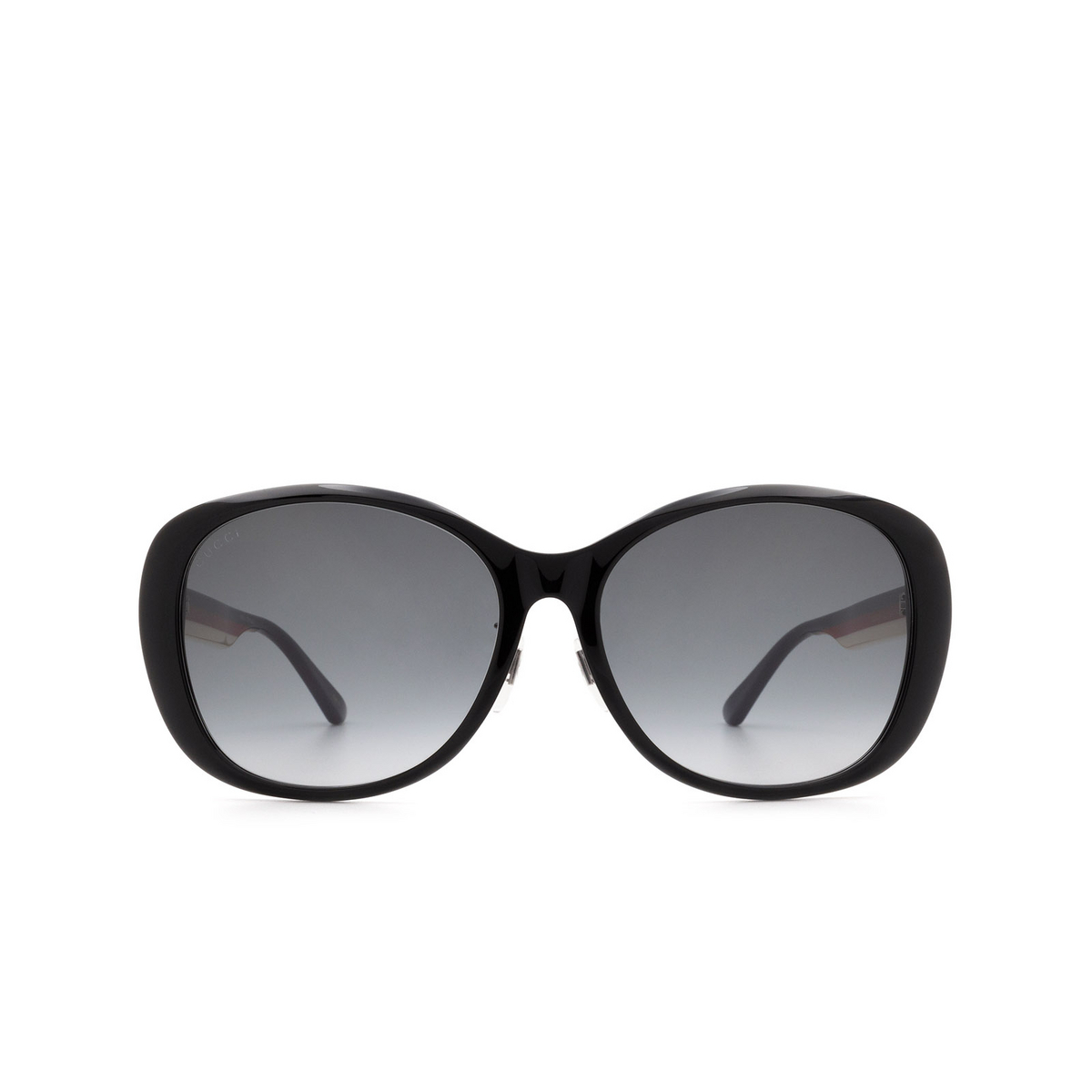 Gucci® Round Sunglasses: GG0849SK color Black 002 - 1/3.