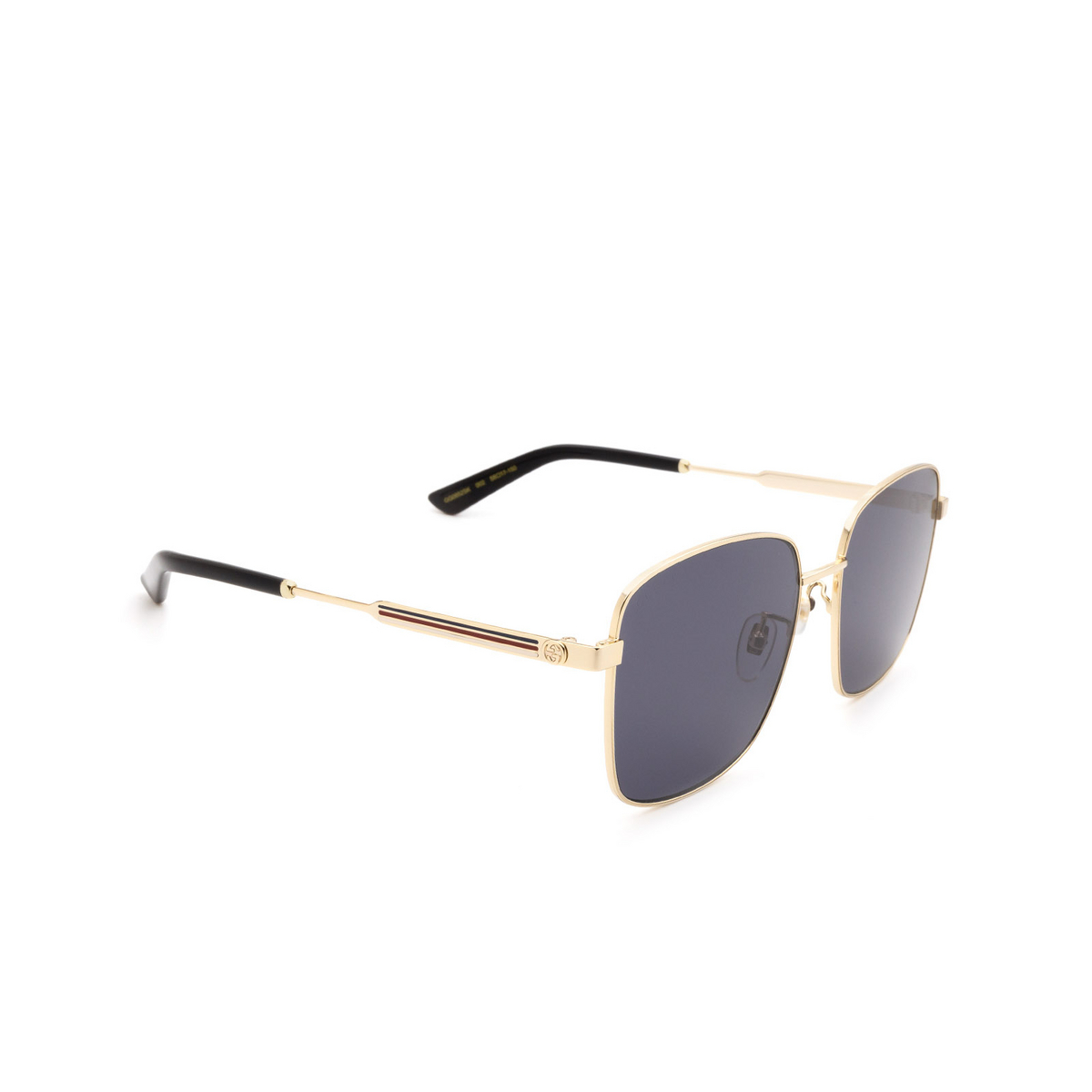Gucci GG0852SK Sunglasses 002 Gold - three-quarters view