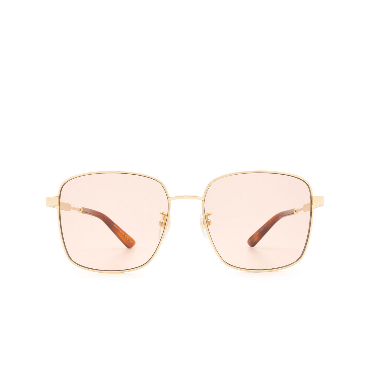 Gucci® Square Sunglasses: GG0852SK color Gold 005 - product thumbnail 1/3.