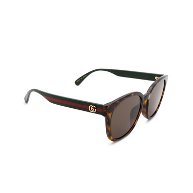 Gucci GG0855SK Sonnenbrillen 003 havana - Dreiviertelansicht