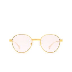 Gucci® Round Sunglasses: GG0872S color 001 Gold 