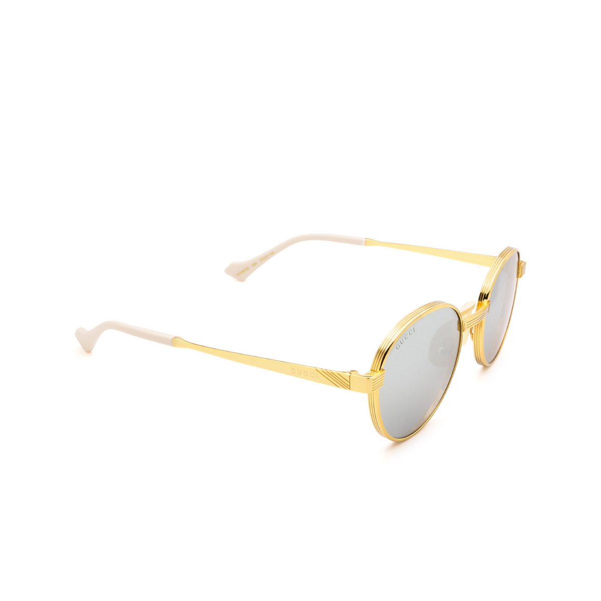 Gucci® Round Sunglasses: GG0872S color 003 Gold - 2/3