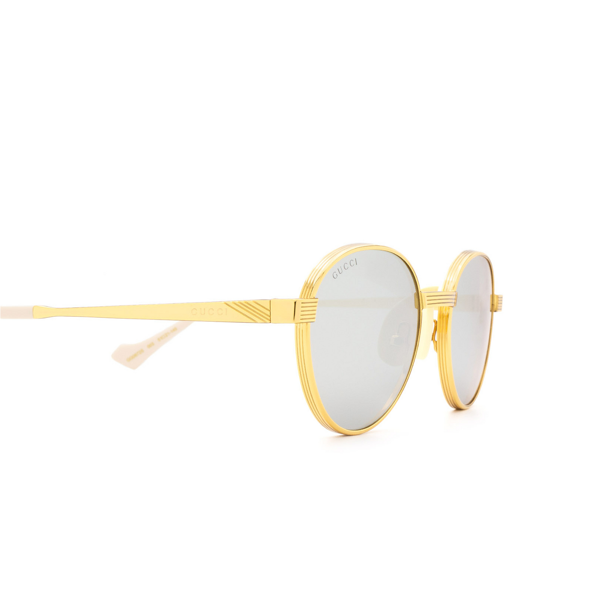 Gucci® Round Sunglasses: GG0872S color 003 Gold - product thumbnail 3/3