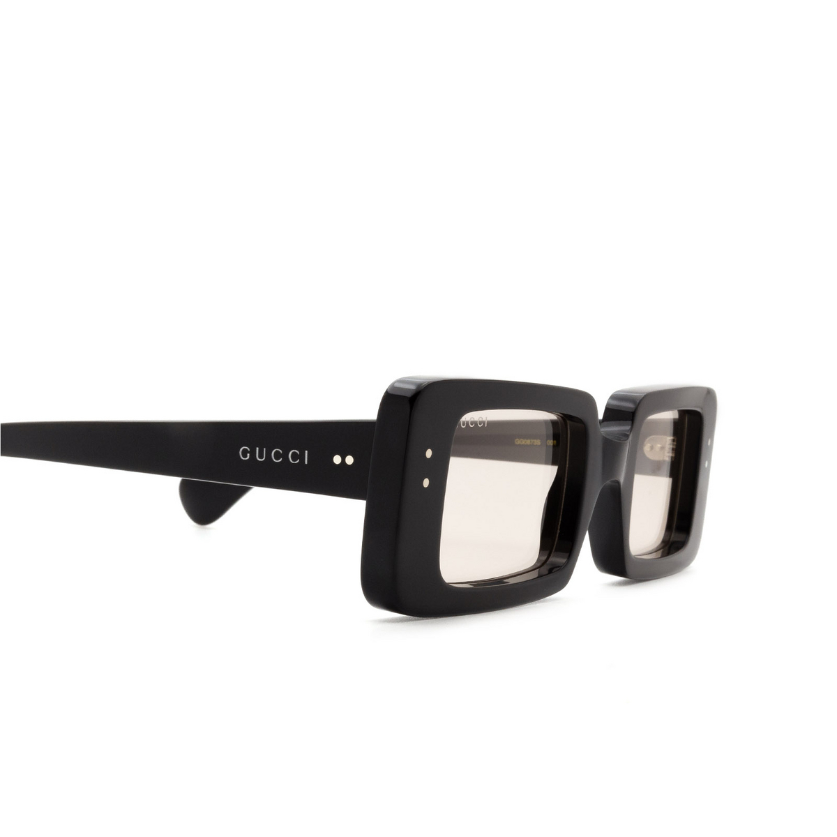 Gucci® Rectangle Sunglasses: GG0873S color 001 Black - product thumbnail 3/3