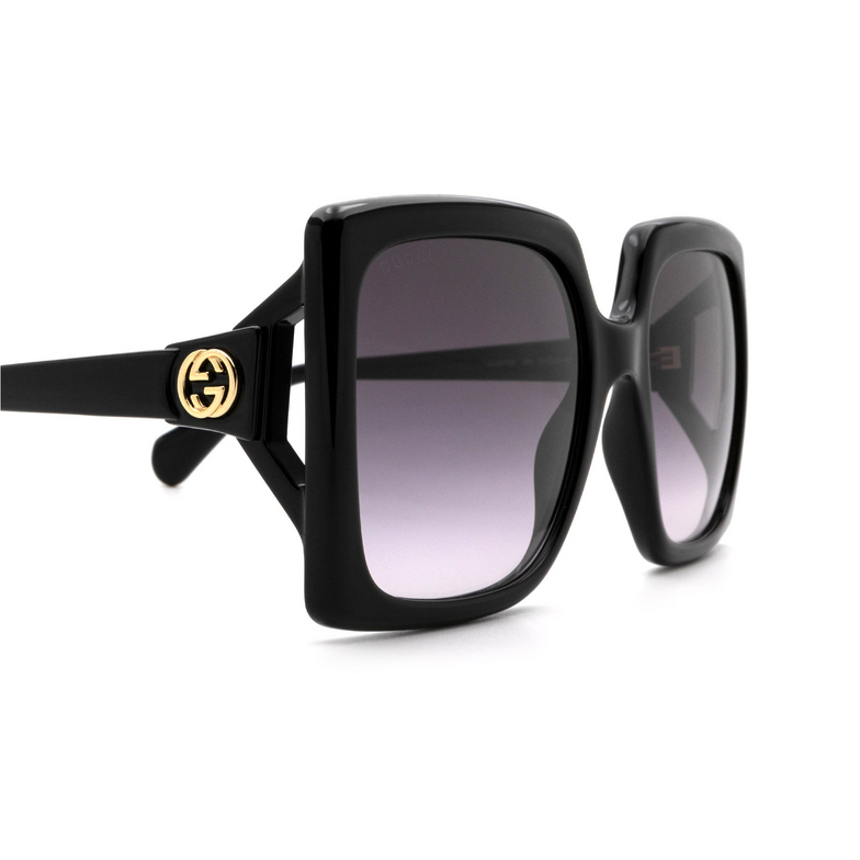 Gucci GG0876S Sunglasses 001 shiny black - 3/4