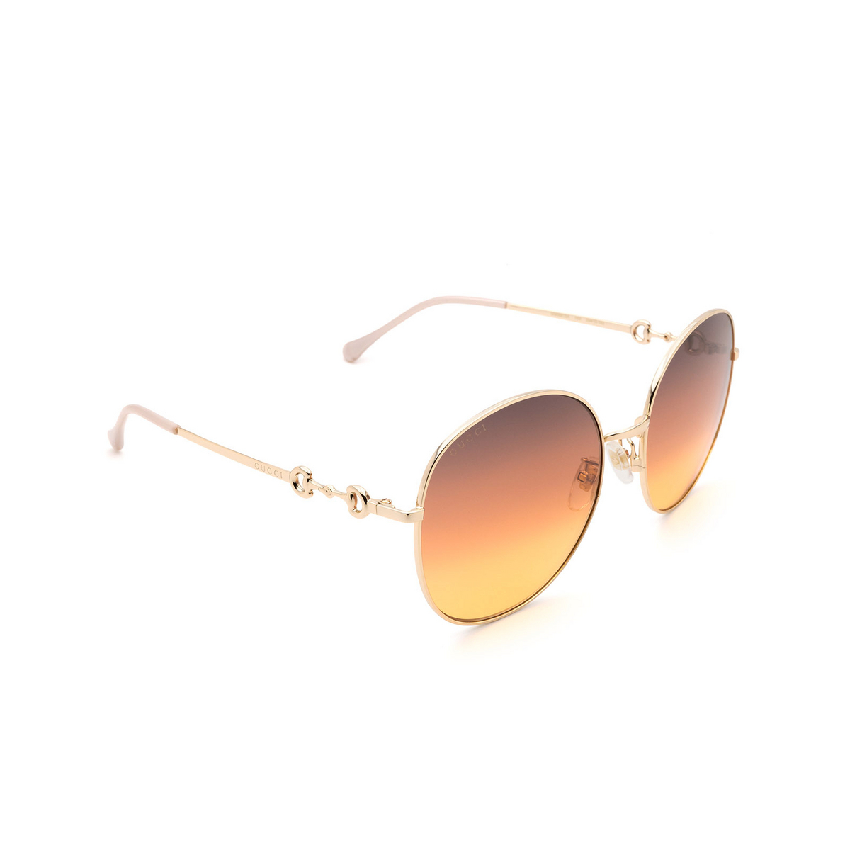 Gucci GG0881SA Sunglasses 004 Gold - three-quarters view