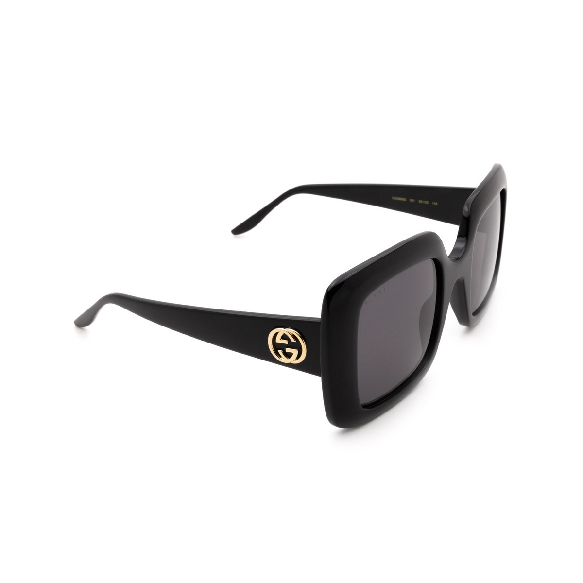 Gucci GG0896S Sunglasses 001 Black - three-quarters view