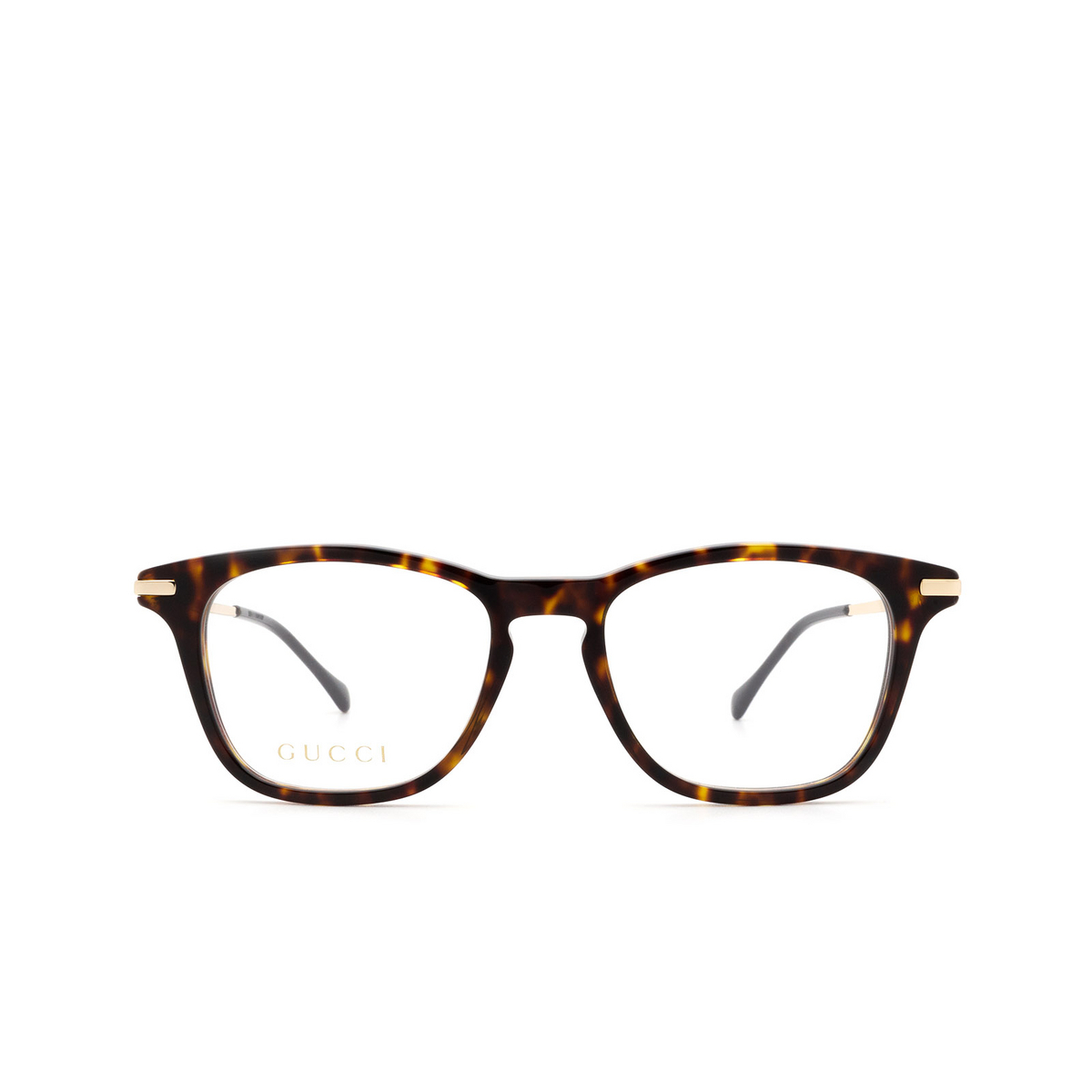 Gucci® Rectangle Eyeglasses: GG0919O color Dark Havana 002 - 1/3.