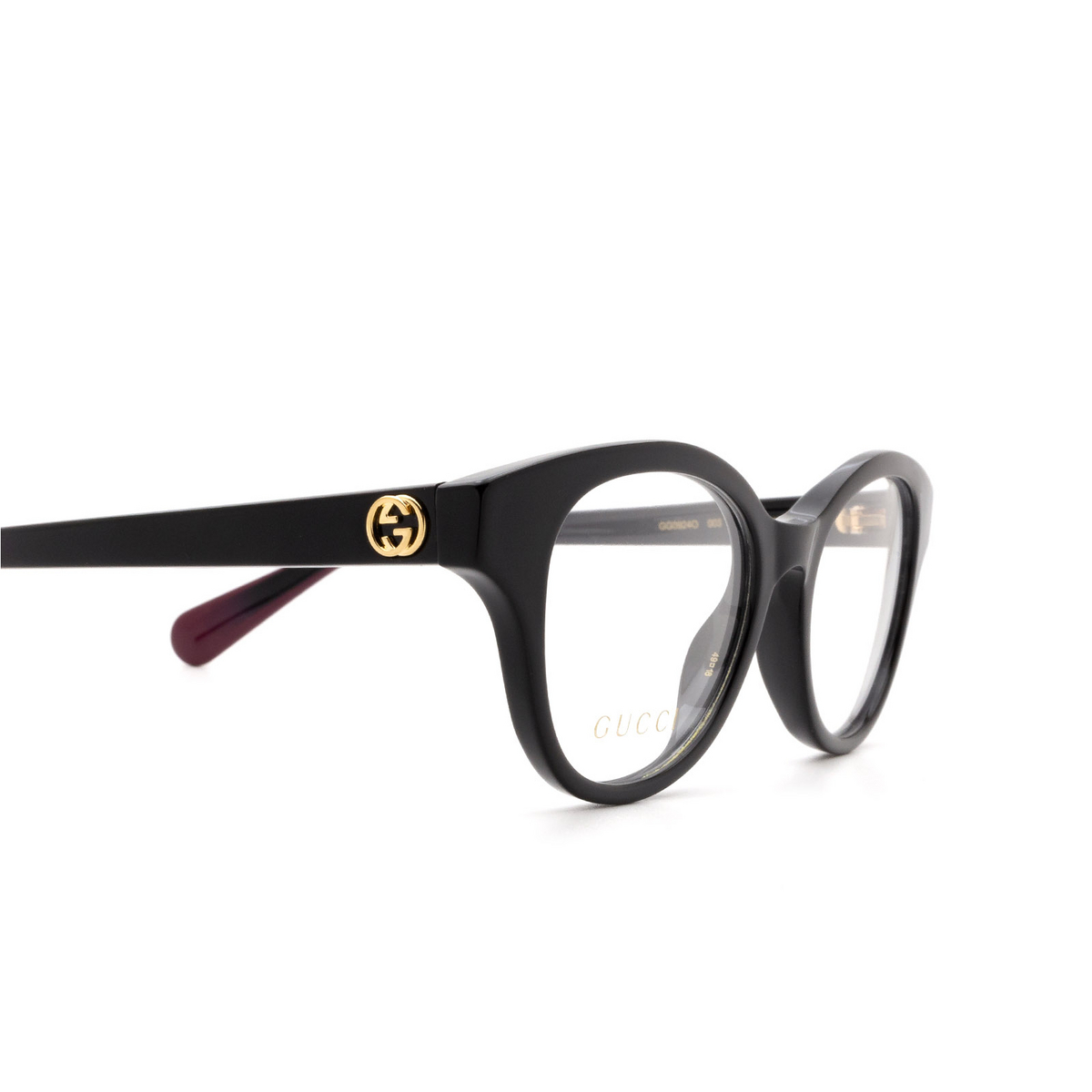 Gucci GG0924O Eyeglasses 003 Black - 3/4