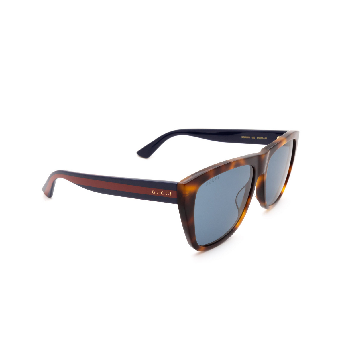 Gucci® Rectangle Sunglasses: GG0926S color Havana 002 - product thumbnail 2/3.