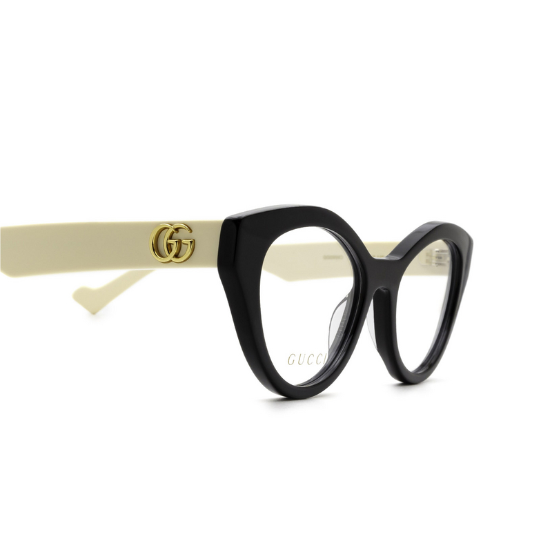 Gucci GG0959O Eyeglasses 002 black & ivory - 3/4