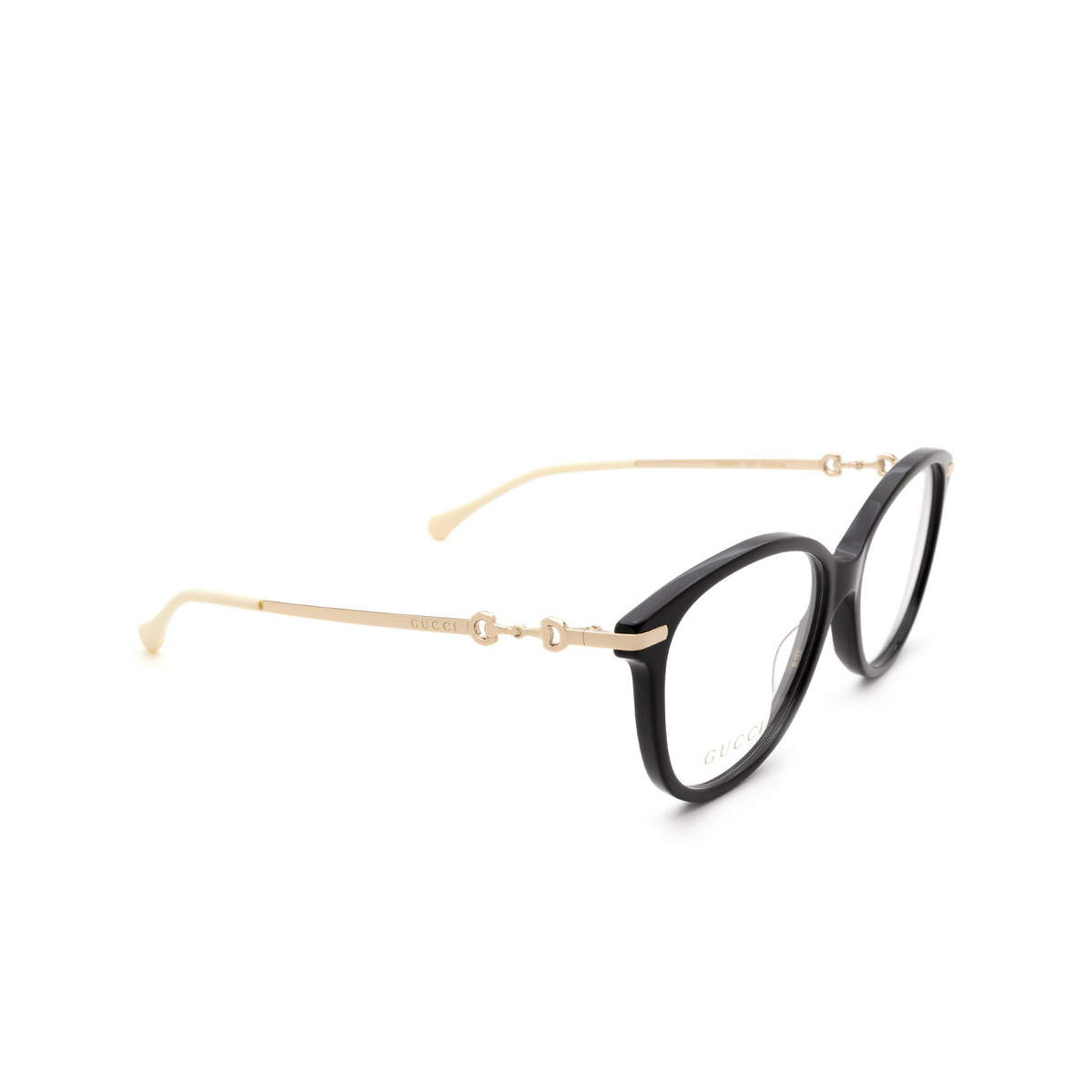 Gucci GG0967O Eyeglasses 001 Black - three-quarters view