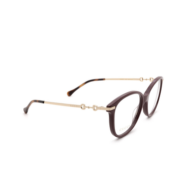 Gucci GG0967O Korrektionsbrillen 003 brown - Dreiviertelansicht