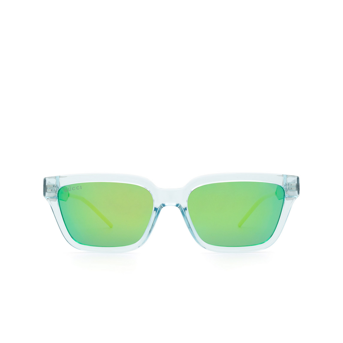 Gucci® Rectangle Sunglasses: GG0975S color Light Blue 003 - product thumbnail 1/3.