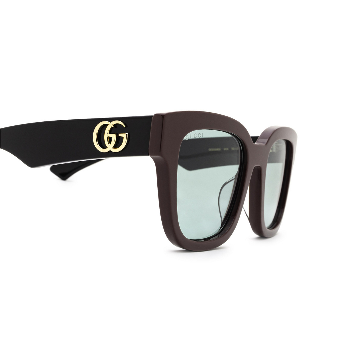 Gucci® Square Sunglasses: GG0998S color Brown 004 - 3/3.
