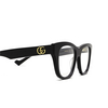 Gucci® Cat-eye Eyeglasses: GG0999O color Black 001 - product thumbnail 3/3.