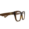 Gafas graduadas Gucci GG0999O 003 brown - Miniatura del producto 3/4