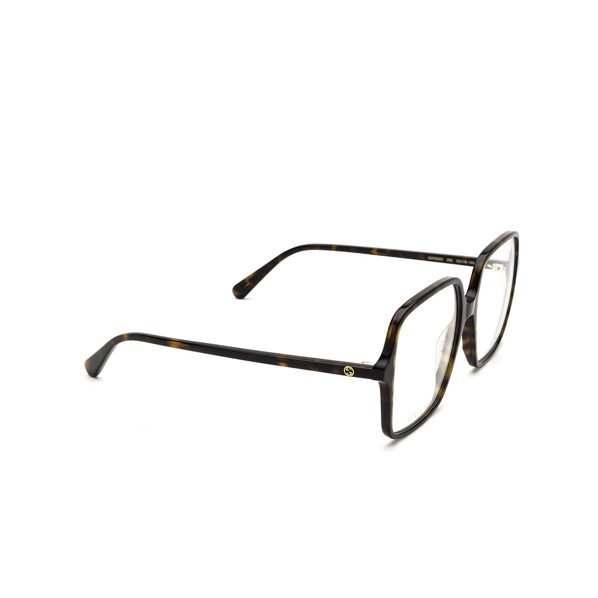 Gucci GG1003O Eyeglasses 002 Havana - three-quarters view