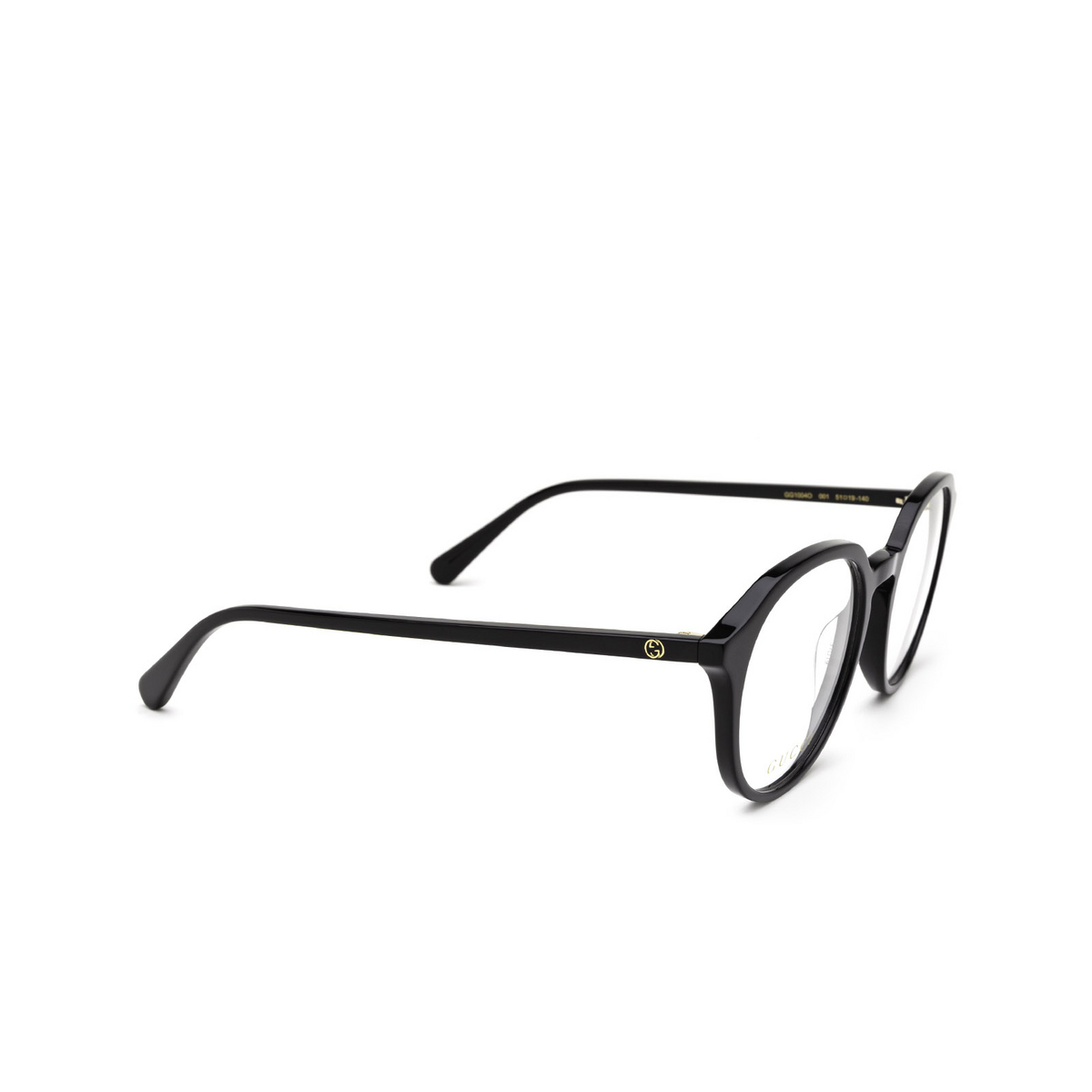 Gucci GG1004O Eyeglasses 001 Black - three-quarters view