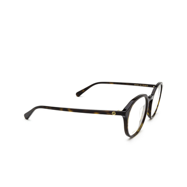 Gucci GG1004O Korrektionsbrillen 002 havana - Dreiviertelansicht