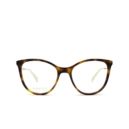 Gucci® Cat-eye Eyeglasses: GG1007O color Havana 001.