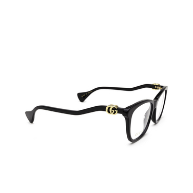 Gucci GG1012O Eyeglasses 001 black - three-quarters view
