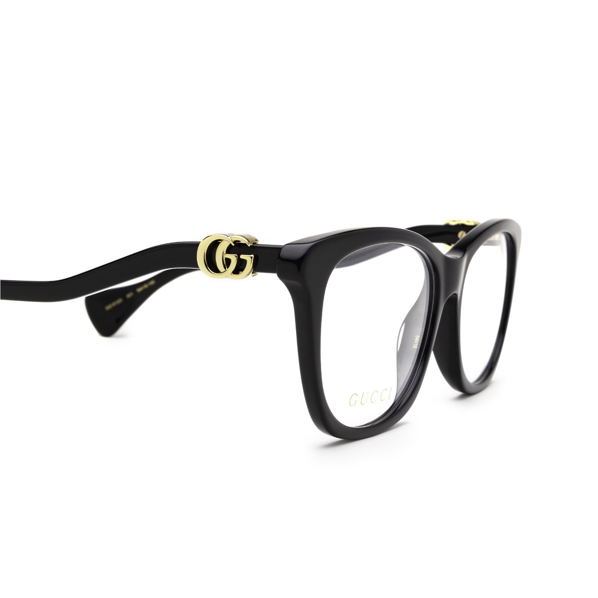 Gucci GG1012O Eyeglasses 001 Black - 3/4