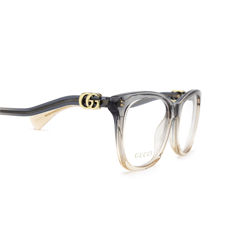 Gucci GG1012O Eyeglasses 002 blue & nude pink - 3/4