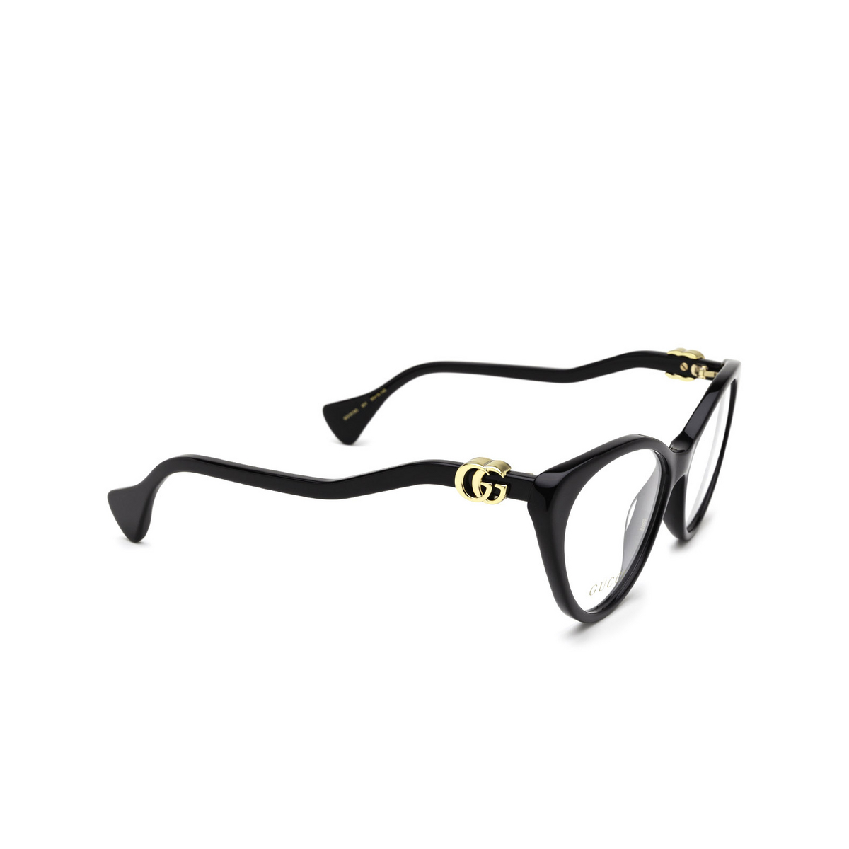 Gucci GG1013O Eyeglasses 001 Black - three-quarters view