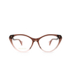 Gucci® Cat-eye Eyeglasses: GG1013O color Burgundy & Pink 003 - product thumbnail 1/3.