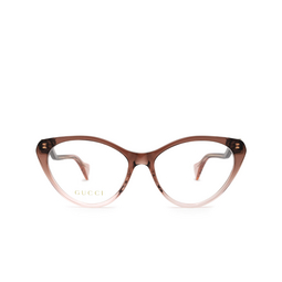 Gucci® Cat-eye Eyeglasses: GG1013O color Burgundy & Pink 003.