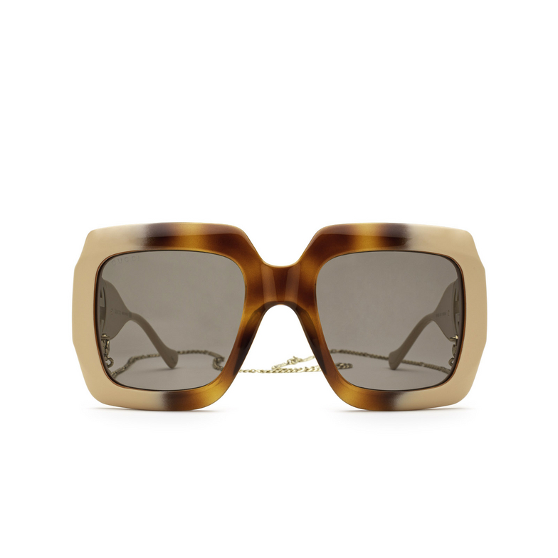 Gucci GG1022S Sunglasses 003 havana gradient - 1/5