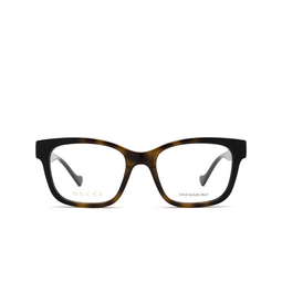 Gucci® Square Eyeglasses: GG1025O color Black & Havana 002.