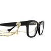 Gucci® Square Eyeglasses: GG1025O color Black 003 - product thumbnail 3/4.