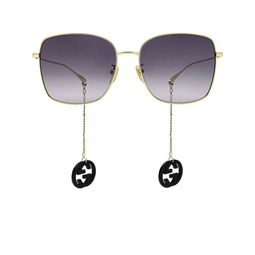 Gucci® Square Sunglasses: GG1030SK color Gold 001.