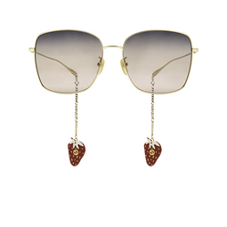 Gucci® Square Sunglasses: GG1030SK color Gold 005.