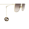 Gucci GG1031S Sonnenbrillen 003 gold - Produkt-Miniaturansicht 3/5