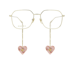 Gucci® Square Eyeglasses: GG1032O color Gold 001.