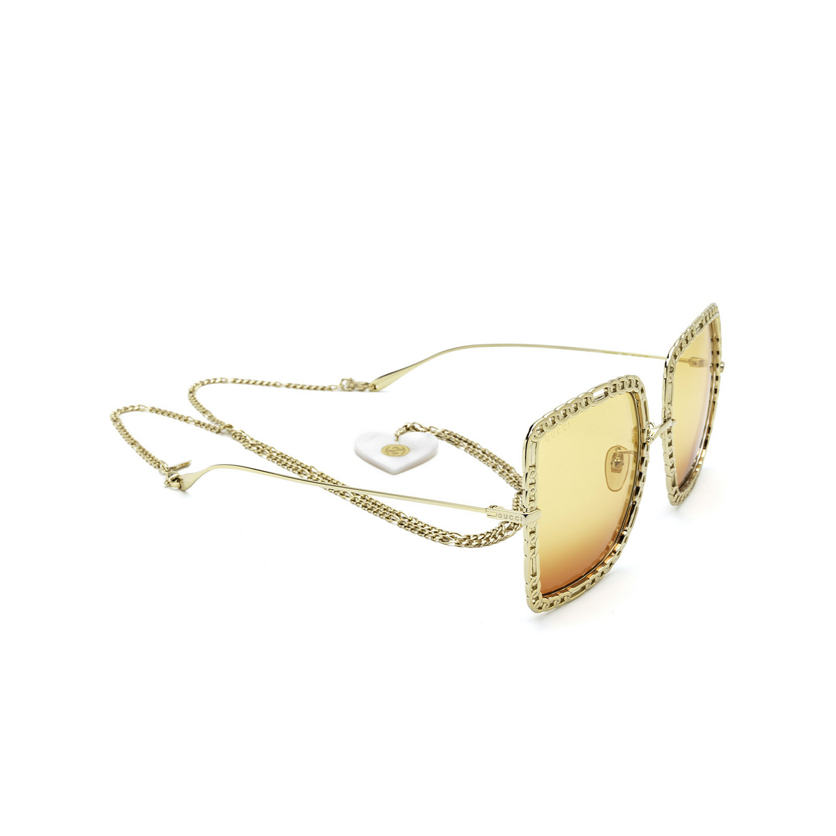 Gucci GG1033S Sunglasses 001 Gold - three-quarters view