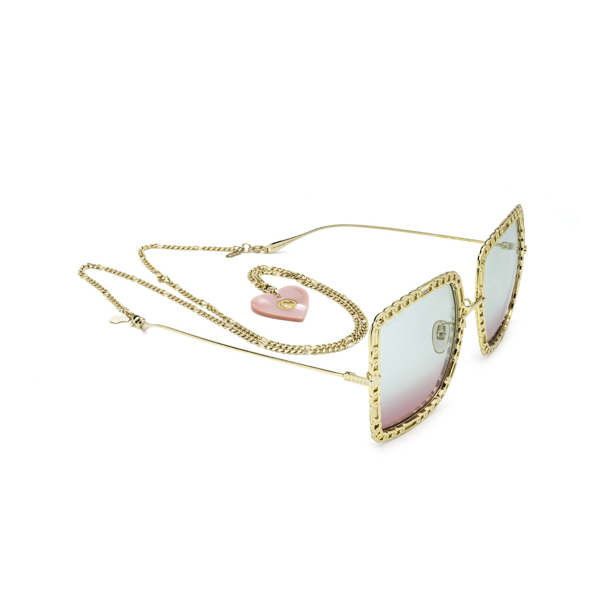 Gucci GG1033S Sunglasses 003 Gold - three-quarters view