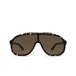 Gucci® Mask Sunglasses: GG1038S color Havana 002.