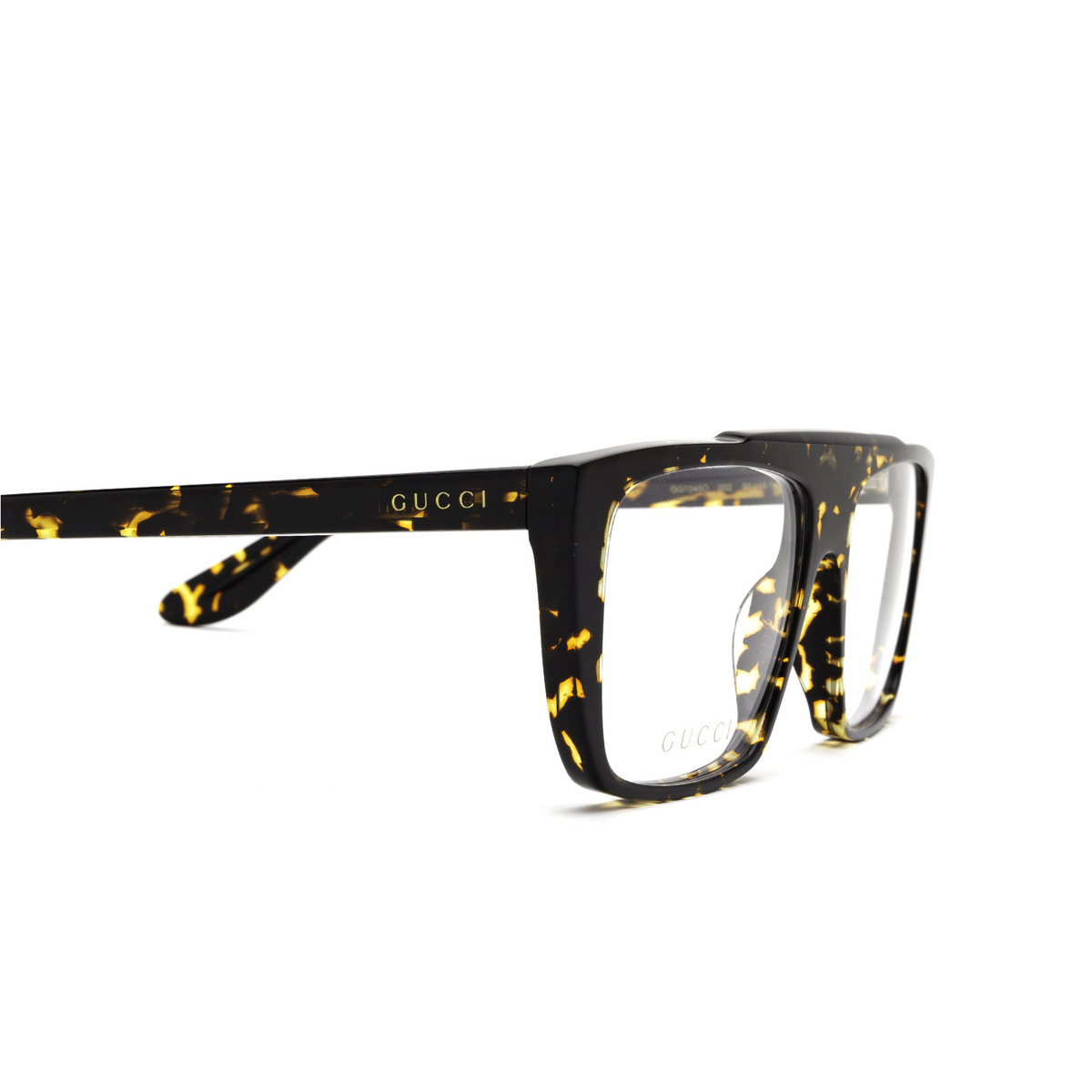 Gucci® Square Eyeglasses: GG1040O color Havana 002 - 3/3.