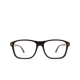 Gucci® Rectangle Eyeglasses: GG1045O color Brown 003.